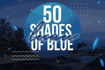 Luau 50 Shades of Blue